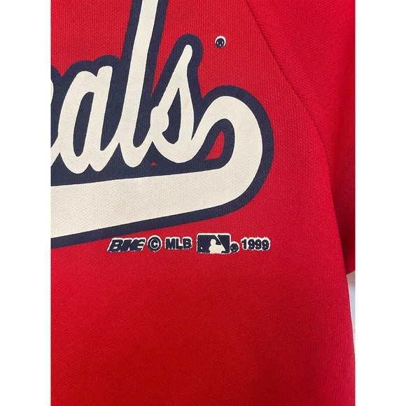 Vintage 1999 St. Louis Cardinals Jersey Shirt Small MLB Bike #5 Thomas Howard - Picture 3 of 7